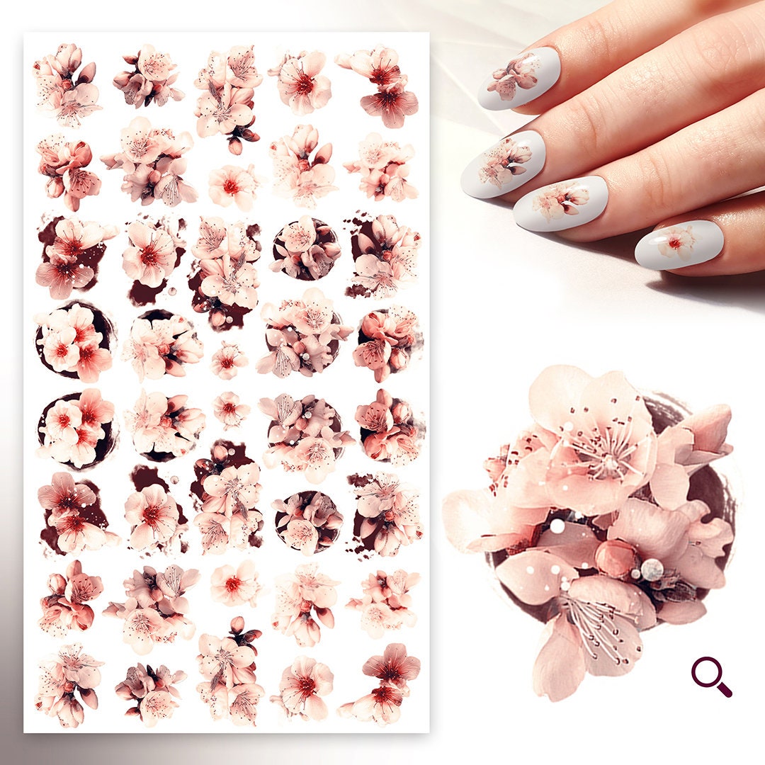 Nagelsticker | 5 Blatt Sakura Blumen Und Blüten Pretty Orange Blooms Flonz 101-216 Nagelsticker | 5 Blatt Sakura Blumen Und Blüten Pretty Orange Blooms Flonz 101-216 von Etsy - flonz
