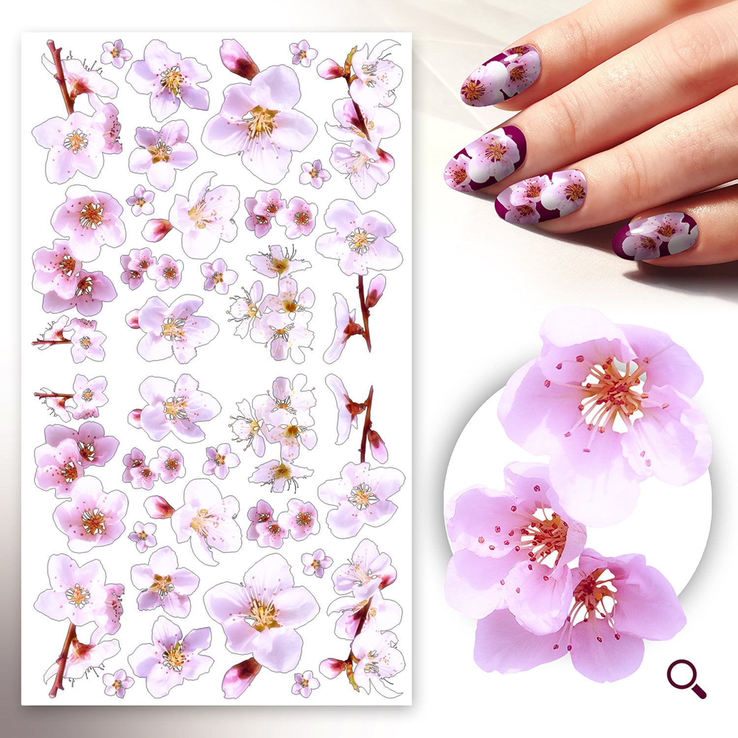 Nageltattoo | 5 Blatt Sakura Kirschblüten Hübsche Hellrosa Knospen Und Blumen Flonz 101-232 Nageltattoo | 5 Blatt Sakura Kirschblüten Hübsche Hellrosa Knospen Und Blumen Flonz 101-232 von Etsy - flonz