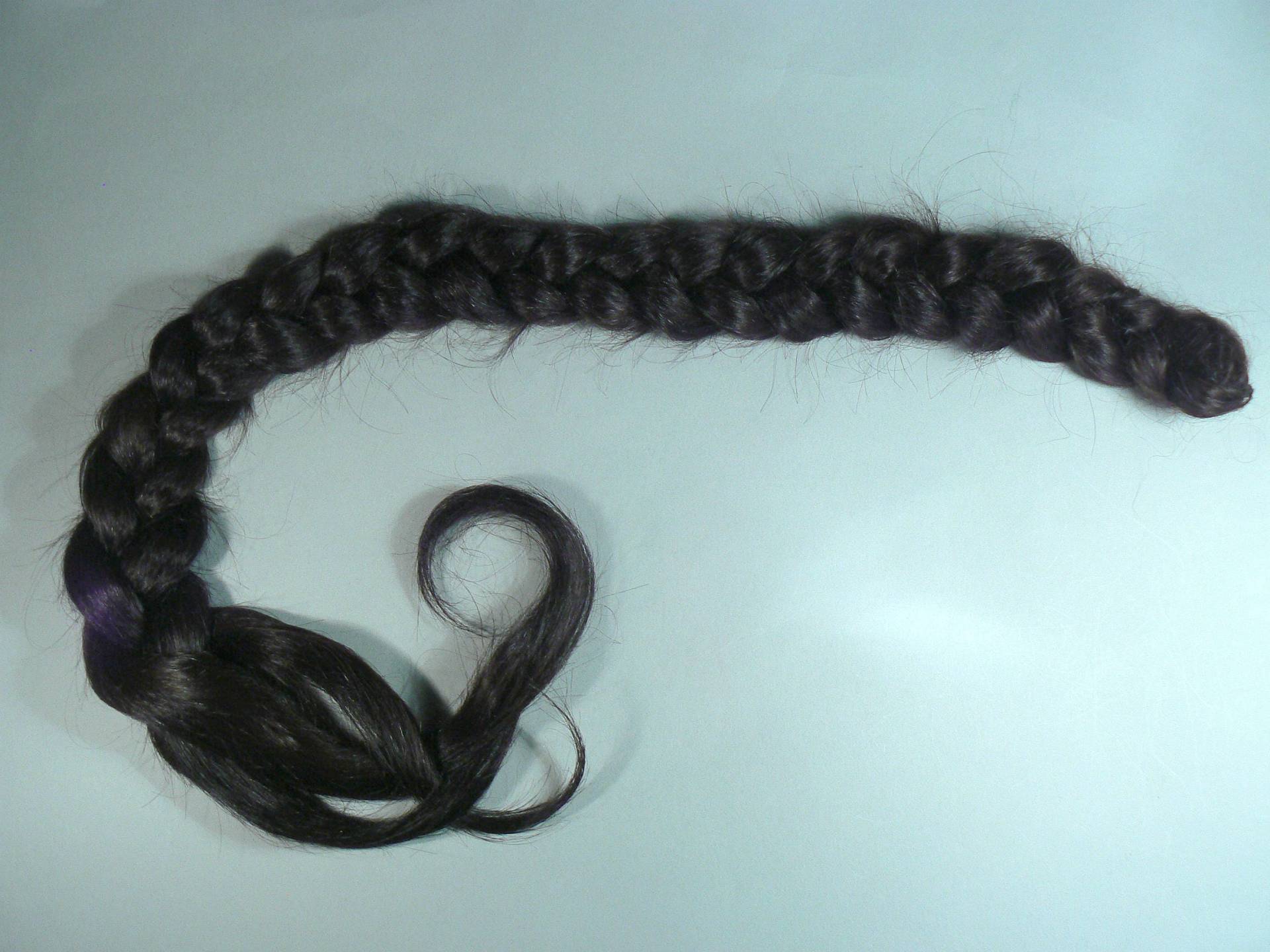Langer Echthaar-Borte, Natürlich Braun Schwarz, Professionell Gefertigt, Für Einzigartige Frisuren von Etsy - foryouruniqueness