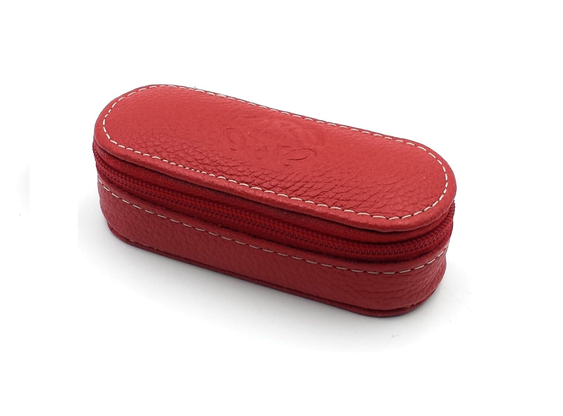 Franartpiel - Etui, Lippenstiftetui Mit Spiegel Und Reißverschluss Hochwertiges Leder Handgefertigt Aus Ubrique-Leder von Etsy - franartPiel