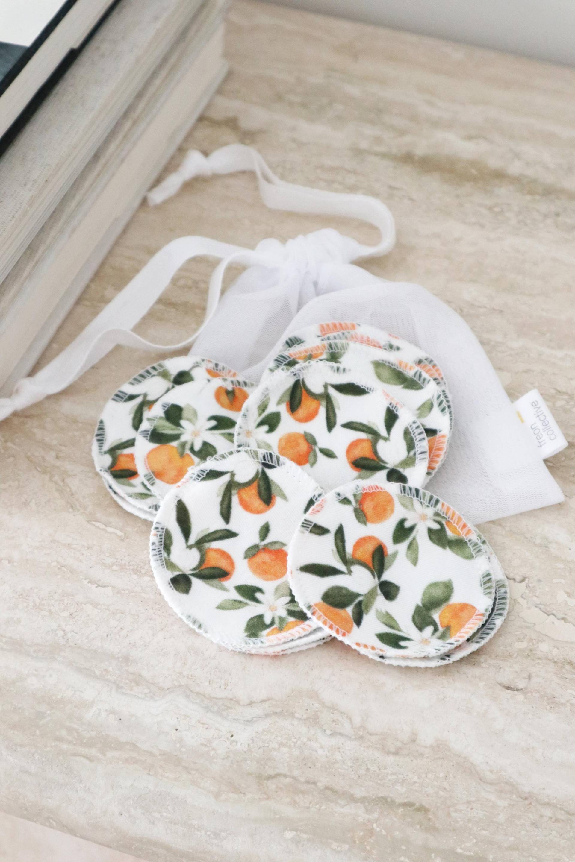 Wiederverwendbare Baumwollpads - Clementine, 100% Bio-Baumwolle, Make-Up-Entferner, Gesichtsrunden, Tonerpads, 15Er-Set, Waschbarer Netzbeutel Wiederverwendbare Baumwollpads - Clementine, 100% Bio-Baumwolle, Make-Up-Entferner, Gesichtsrunden, Tonerpads, 15Er-Set, Waschbarer Netzbeutel von Etsy - freoncollective