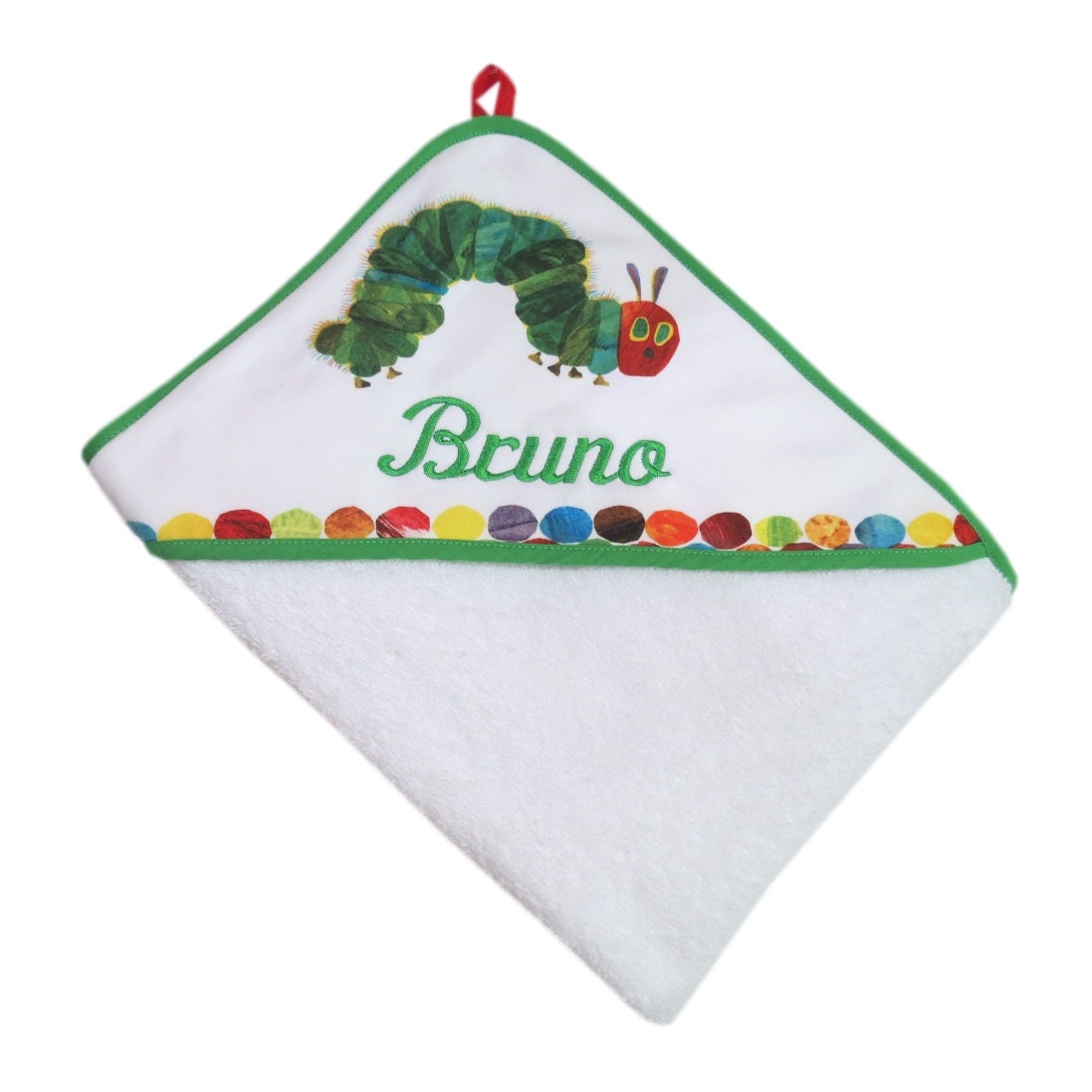 Kapuzentuch Raupe Mit Wunschnamen 100 cm X Kapuzentuch Raupe Mit Wunschnamen 100 cm X von Etsy - frottierreich