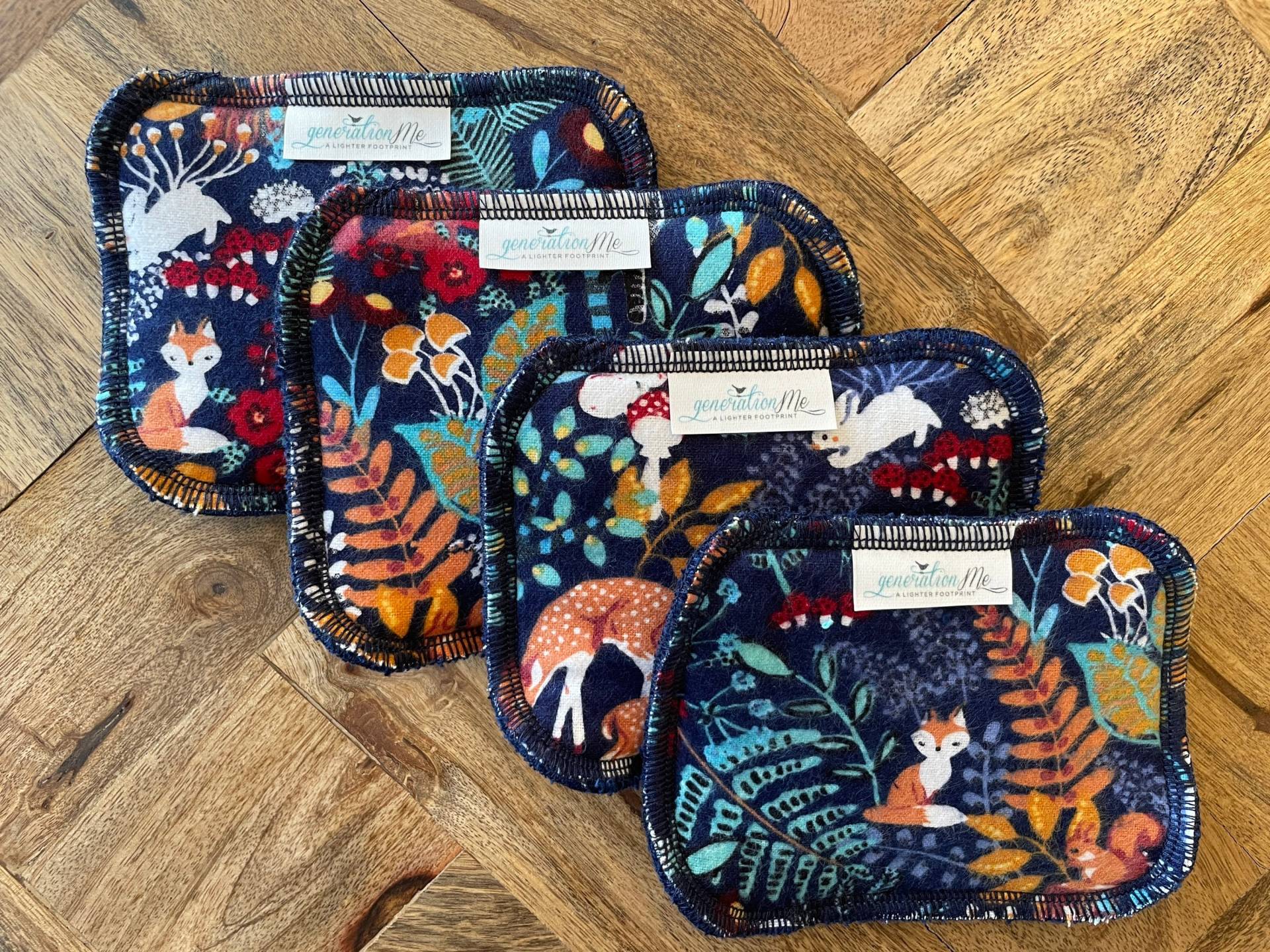 Herbstfarben Schwamm, Küchen - Oder Badezimmerschwamm, Wildtierdekor, Kabine Dekor, Bär, Fuchs, Hirsch, Blauer Blaues Badezimmer, Herbstdekor von Etsy - generationMe