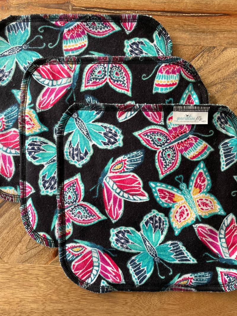 Schmetterling Waschlappen, Küchen - Oder Badezimmer Pastell Schmetterlinge von Etsy - generationMe
