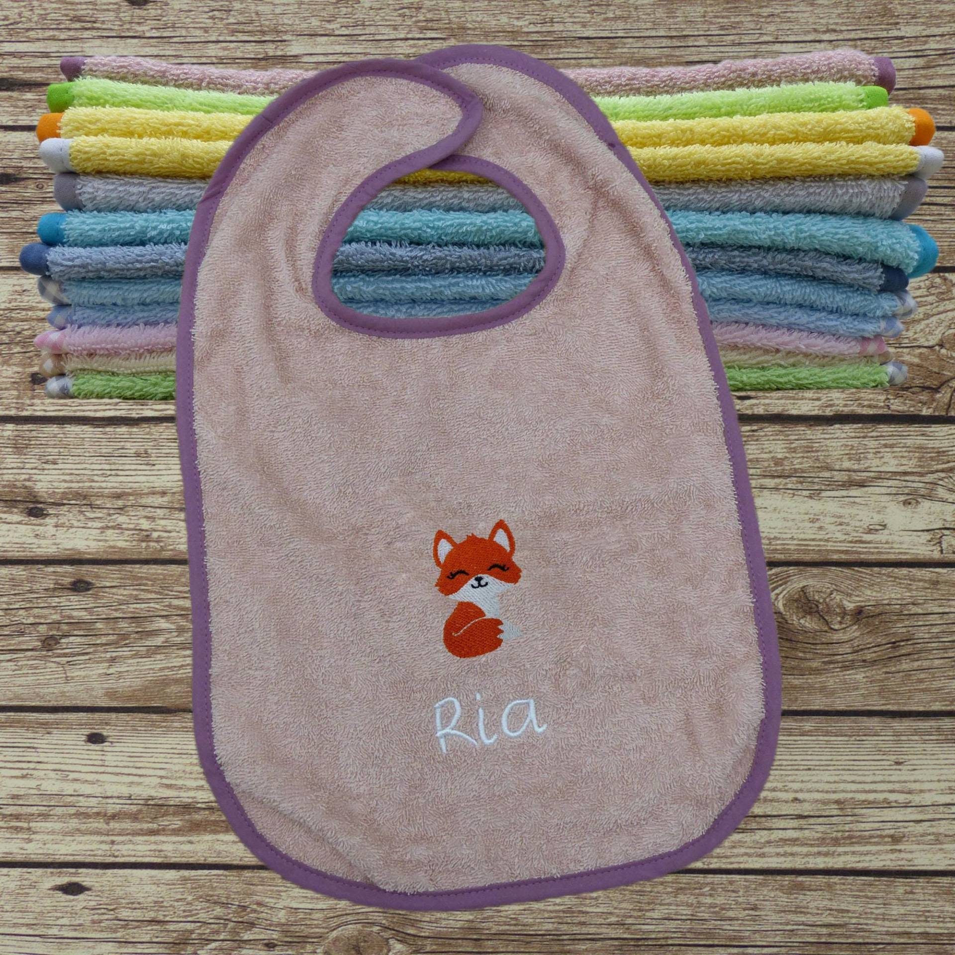 Lätzchen Mit Namen Süßer Fuchs in Wunschfarbe von Etsy - geschenkelibelle