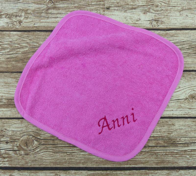 Waschlappen Mit Namen Pink Waschlappen Mit Namen Pink von Etsy - geschenkelibelle