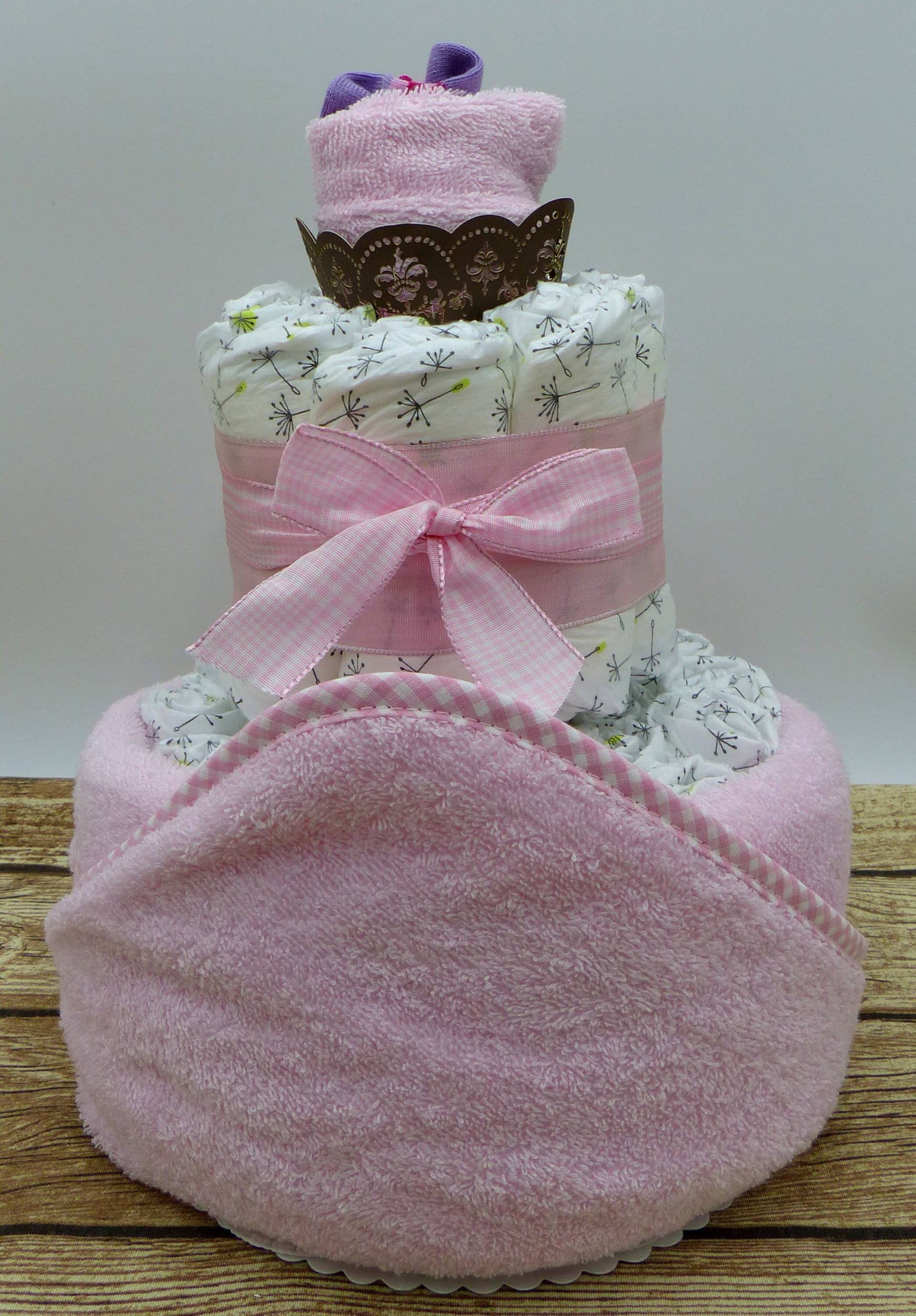 Windeltorte Babypflege Rosa Windeltorte Babypflege Rosa von Etsy - geschenkelibelle
