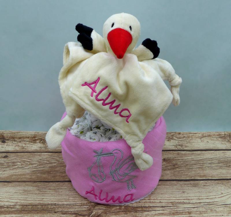 Windeltorte Kleiner Storch Tuch Xl von Etsy - geschenkelibelle