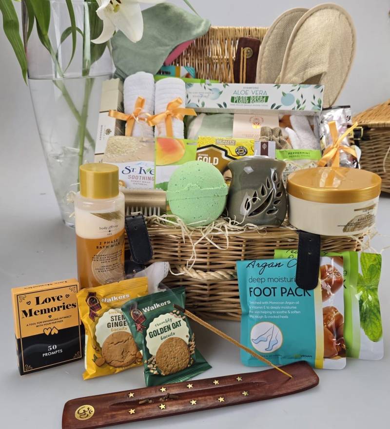 Paare Wellness Hamper De-stress-Entspannung Achtsame Selbstfürsorge-Geschenkbox Abholen Verwöhnen Spa-Kit Denken Hochzeitstag Verlobung von Etsy - gifthamperz