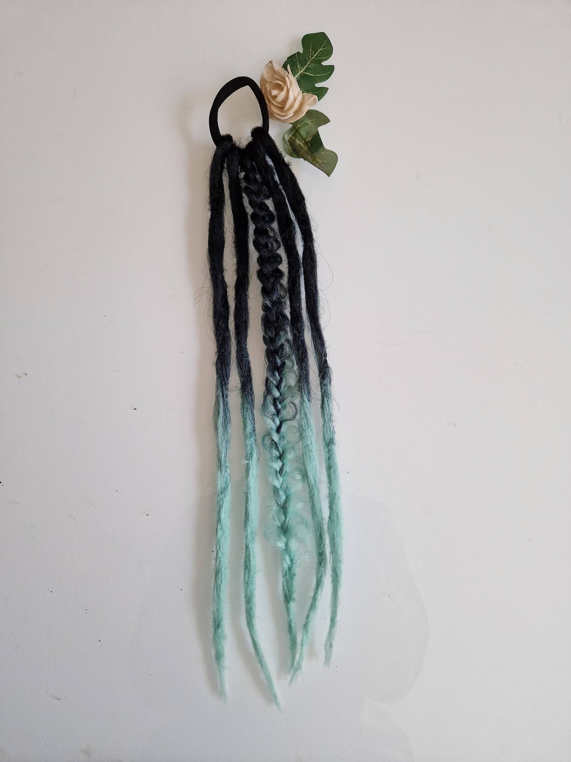 Dreadgummi Schwarz Eisblau Dreadgummi Schwarz Eisblau von Etsy - hairkelei