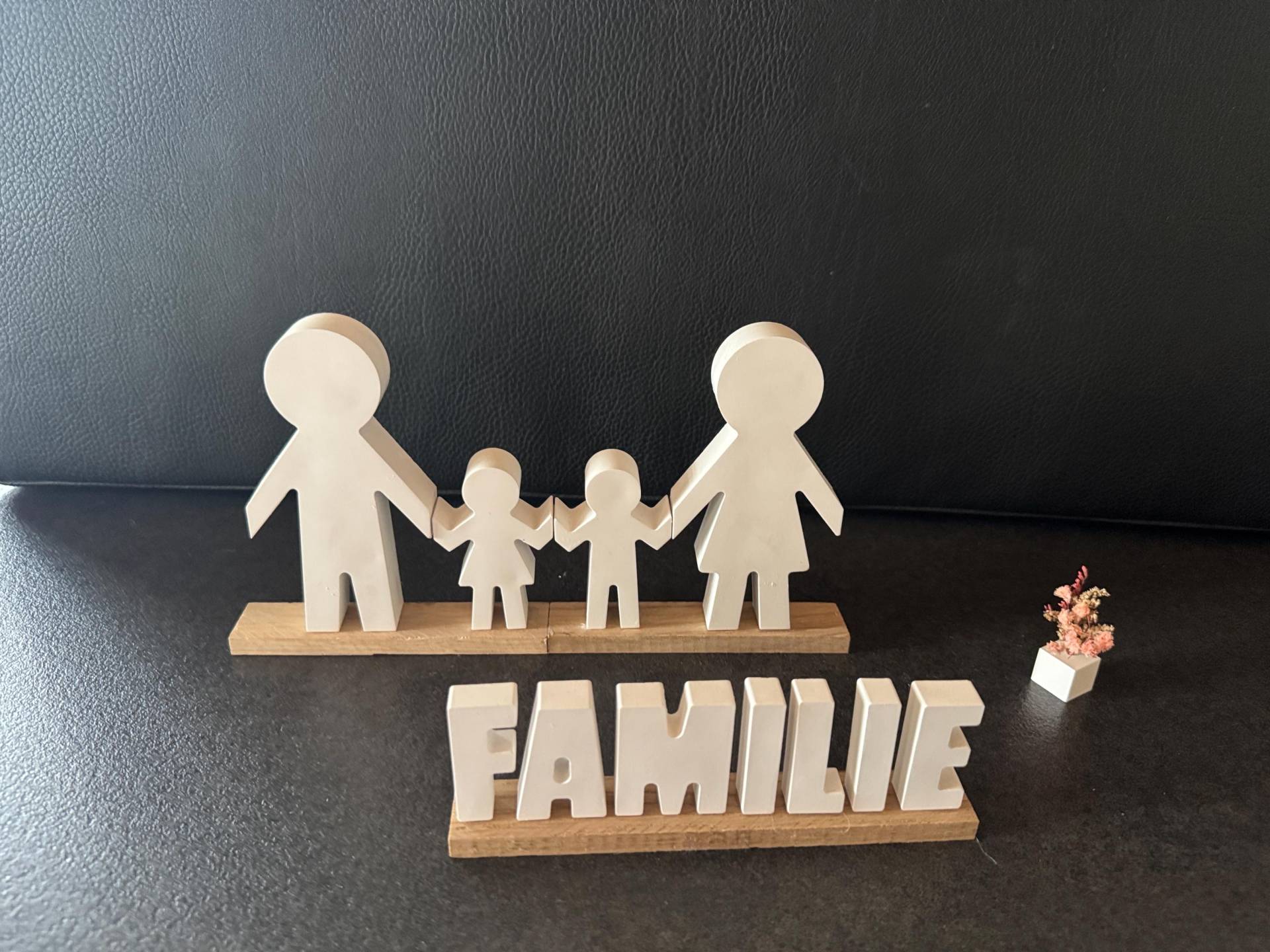 Familie Figuren Keraflott Raysin Schriftzug von Etsy - handmadebyKerstinS