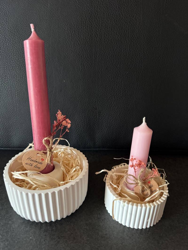 Geschenk Set Raysin Kerze Kerzenständer Geburtstag Muttertag Schale Groß Klein Keraflott Deko von Etsy - handmadebyKerstinS