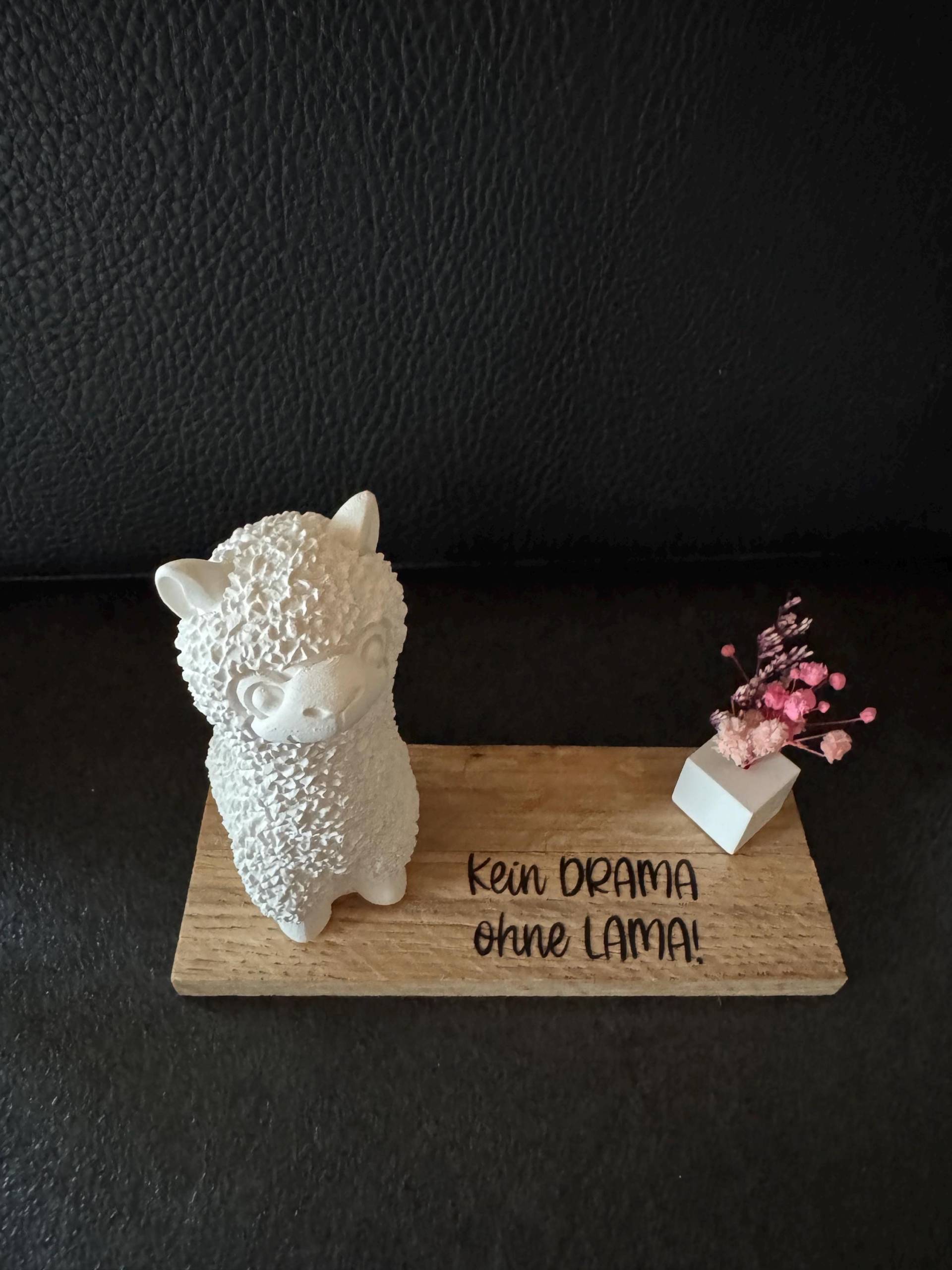 Kleines Geschenk Oder Mitbringsel Lama Bär Paar Einhorn Schmetterling Mit Spruch Raysin Vase Trockenblumen Auf Holz von Etsy - handmadebyKerstinS