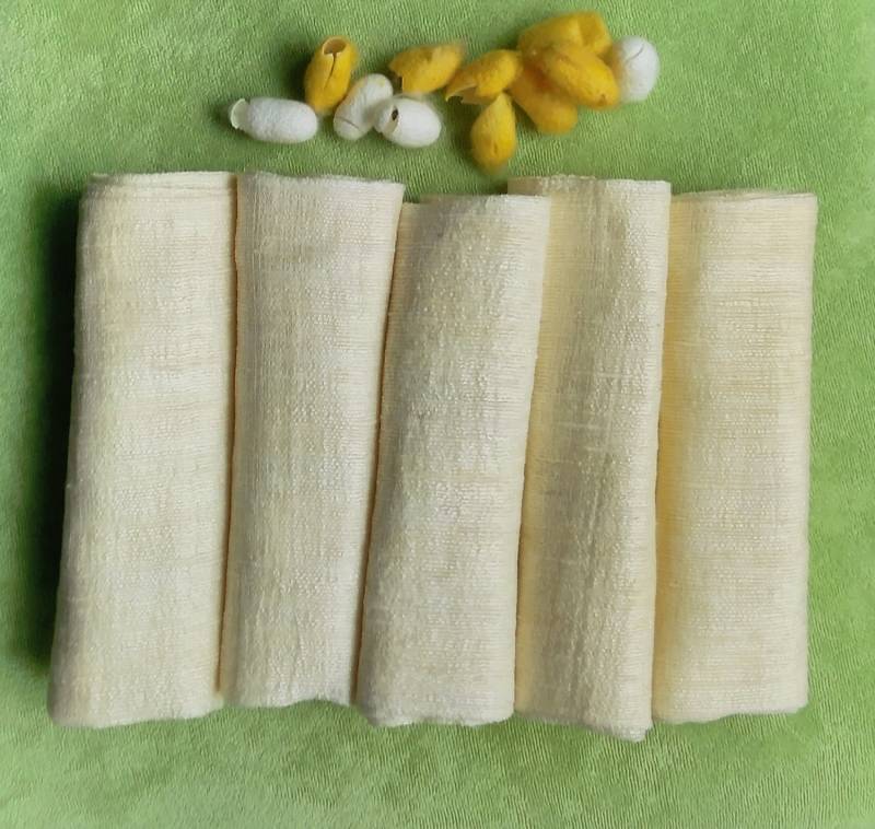 5Er Set Gesichtstücher Aus Rohseide Handgewebtes, Antibakterielles Spa-Tuch von Etsy - hanoicraftshop