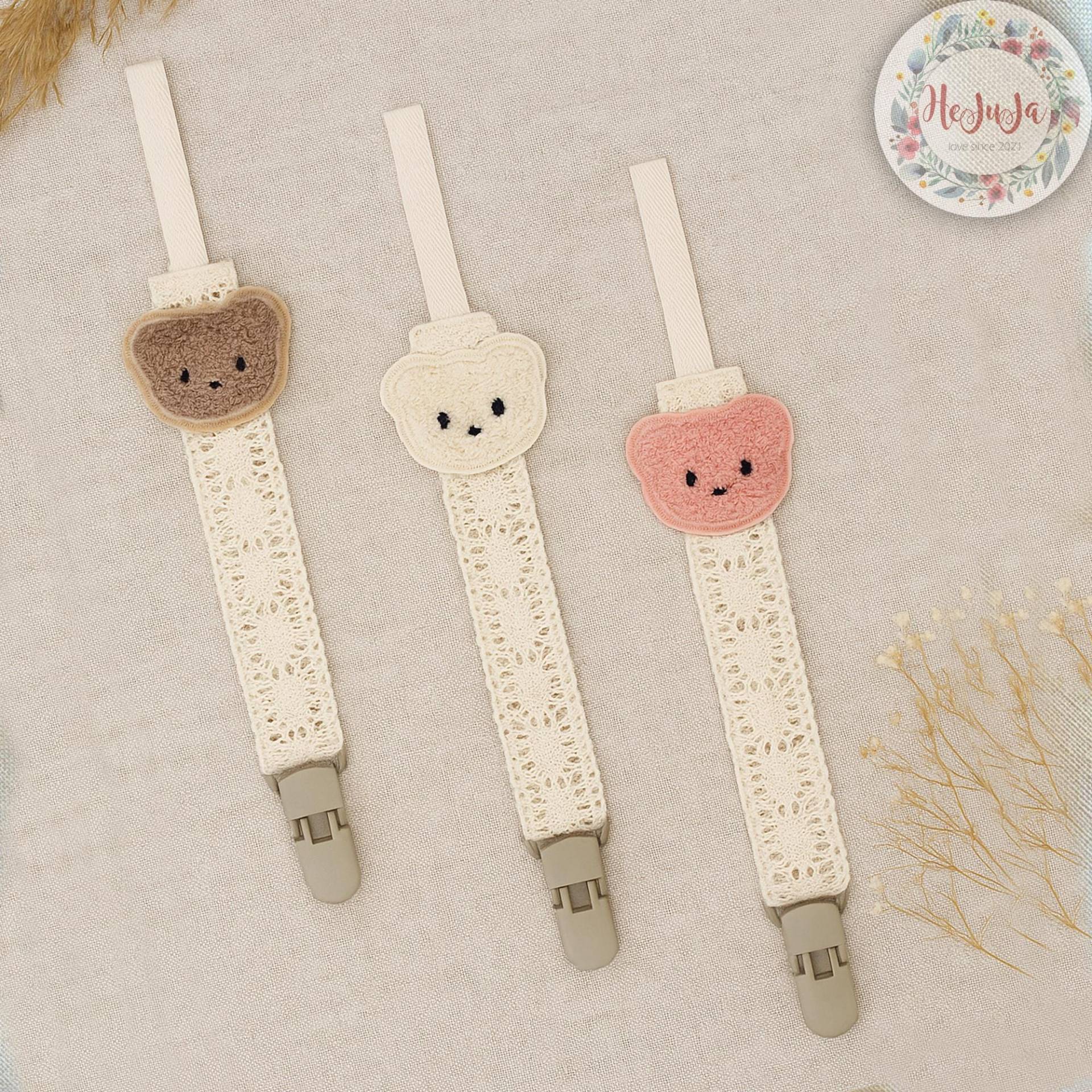 Schnullerband Fein Teddy Bär Mehrere Farben Schnullerclip von Etsy - hejujashop