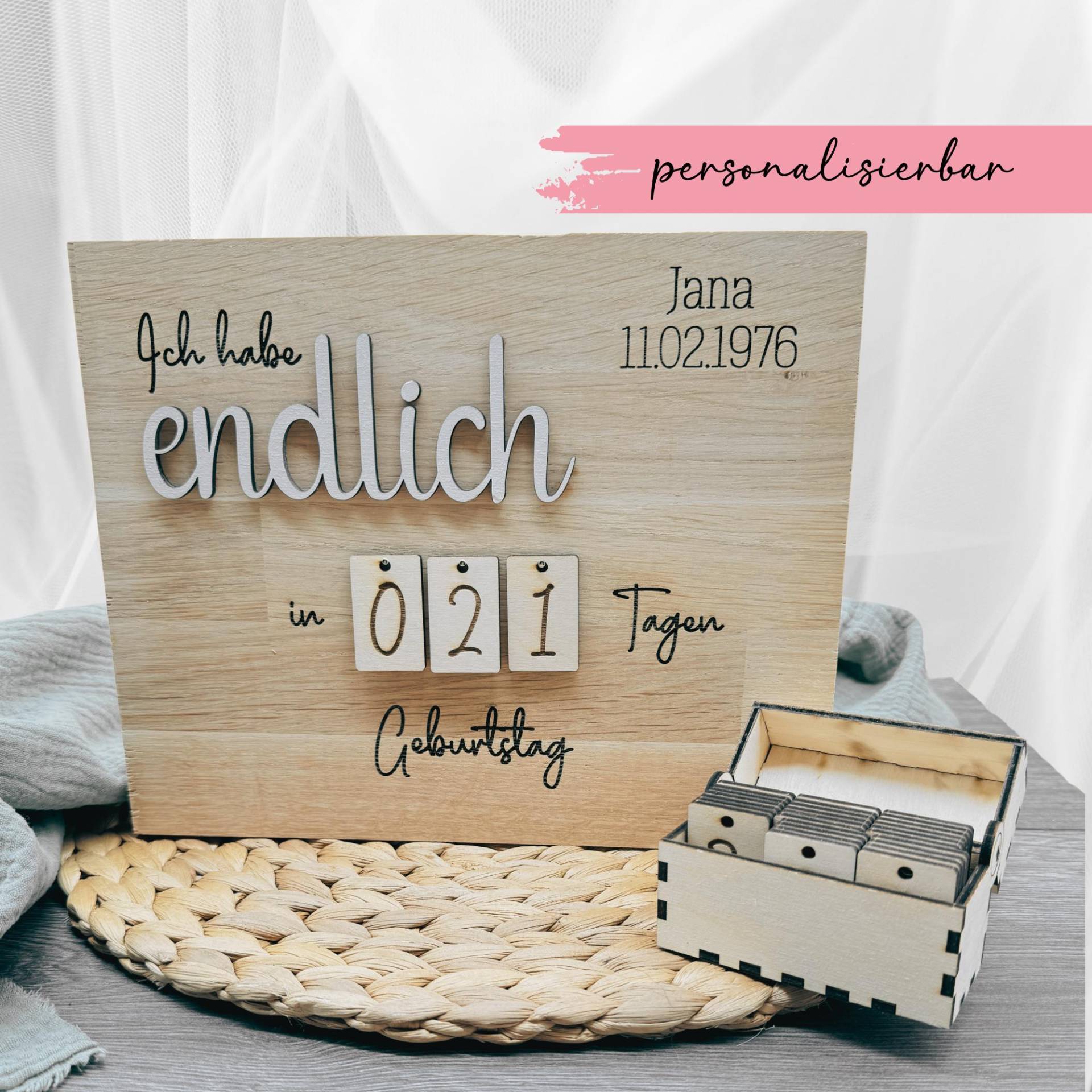 Countdown Geburtstag, Ich Habe "Endlich" | Geschenk Zum Geburtstag Geburtstagsgeschenk Vorfreude Tage Bis Countdown Geburtstag, Ich Habe "Endlich" | Geschenk Zum Geburtstag Geburtstagsgeschenk Vorfreude Tage Bis von Etsy - hejwood