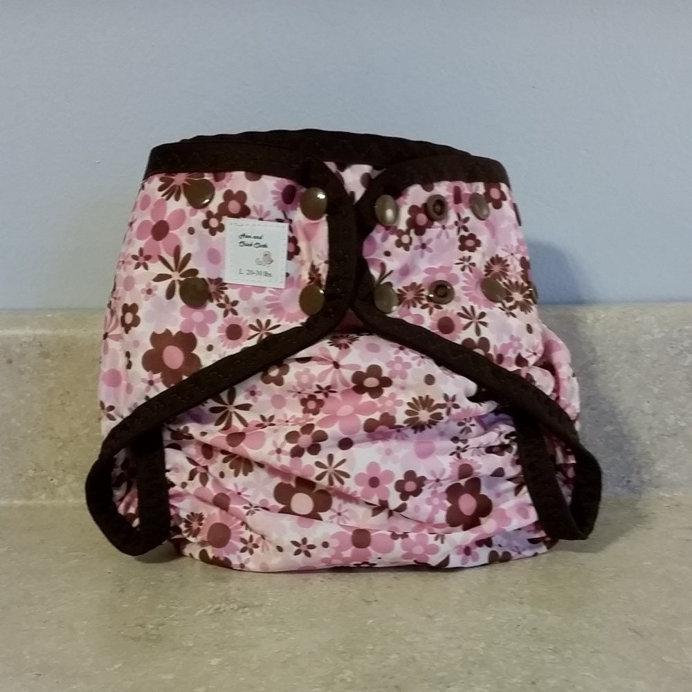 Große Pul Windel Abdeckung Mit Bein Gussets - 20 Bis 30 Pfund-Blumen-23017 von Etsy - henandchickcloth