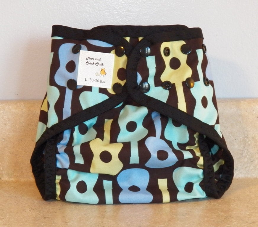 Große Pul Windel Abdeckung Mit Bein Gussets - 20 Bis 30 Pfund- Groovy Gitarren- 23010 von Etsy - henandchickcloth