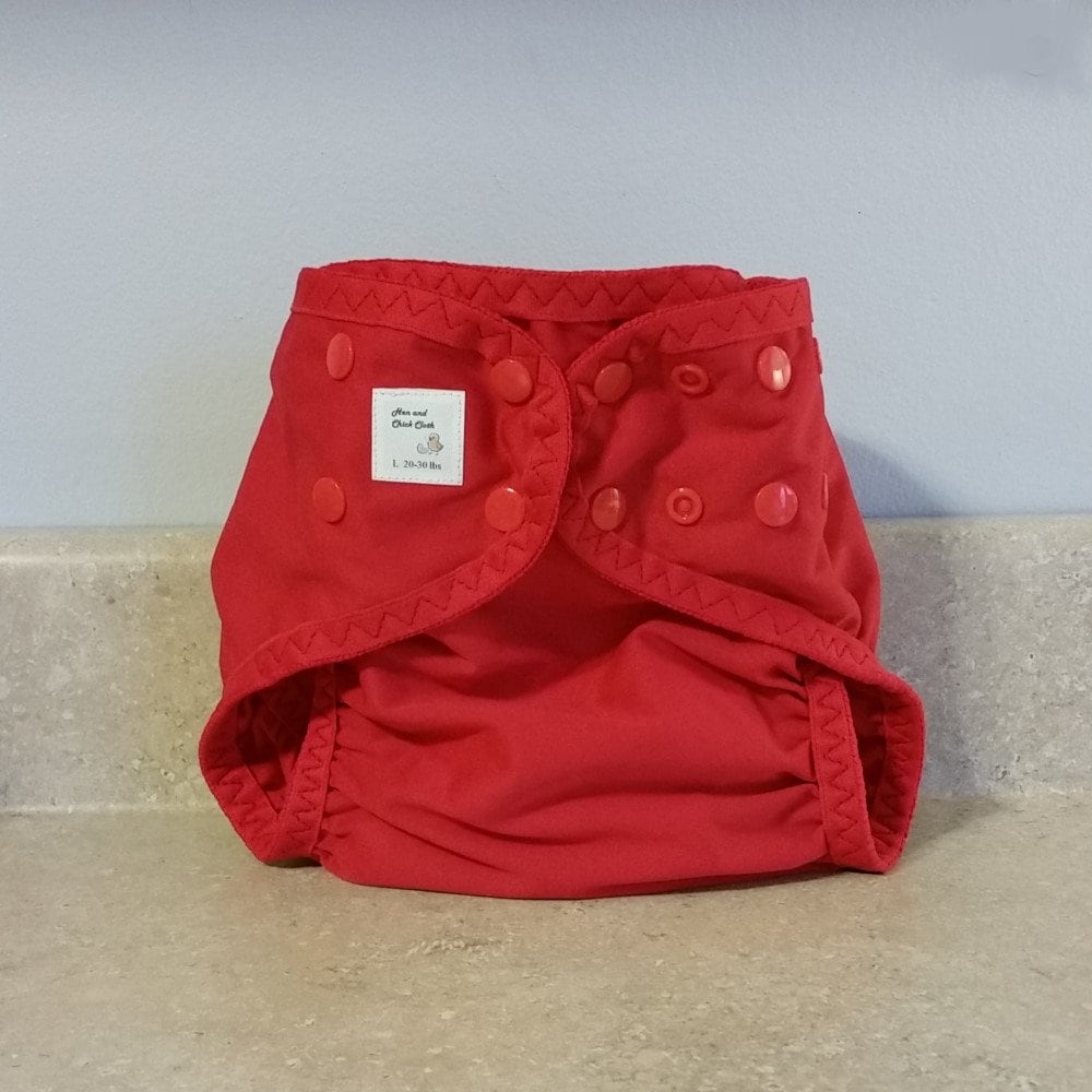 Große Pul Windel Abdeckung Mit Bein Gussets - 20 Bis 30 Pfund- Rot- 23019 von Etsy - henandchickcloth