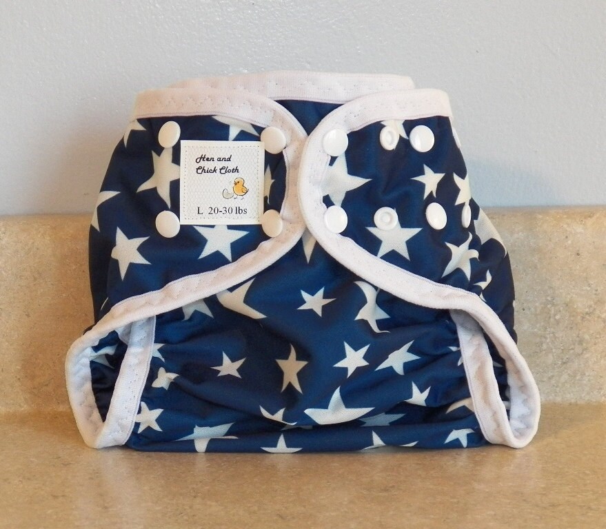 Große Pul Windel Abdeckung Mit Bein Gussets - 20 Bis 30 Pfund-sterne 23011 von Etsy - henandchickcloth