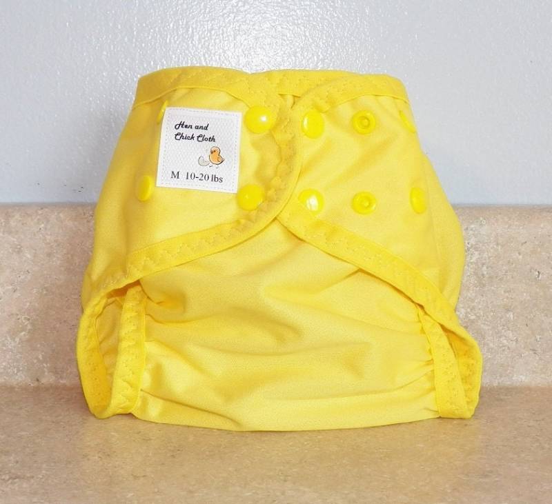 Mittlere Pul Windel Abdeckung Mit Bein Gussets - 10 Bis 20 Pfund- Citron- 22005 von Etsy - henandchickcloth