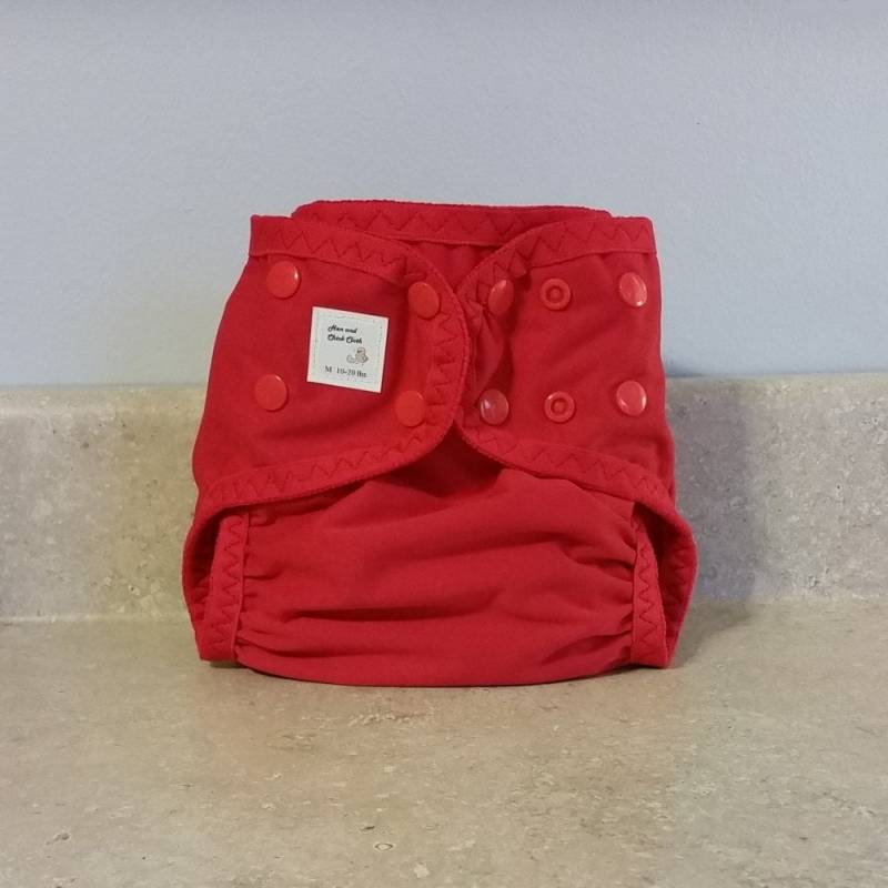 Mittlere Pul Windel Abdeckung Mit Bein Gussets - 10 Bis 20 Pfund- Rot- 22017 von Etsy - henandchickcloth