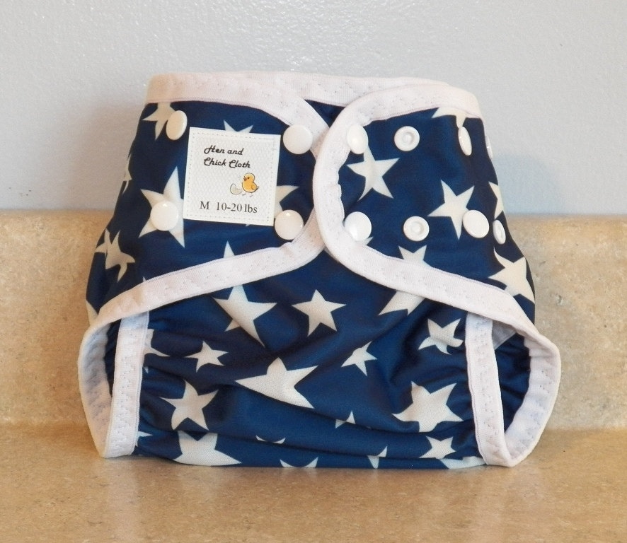 Mittlere Pul Windel Abdeckung Mit Bein Gussets - 10 Bis 20 Pfund-sterne 22012 Mittlere Pul Windel Abdeckung Mit Bein Gussets - 10 Bis 20 Pfund-sterne 22012 von Etsy - henandchickcloth