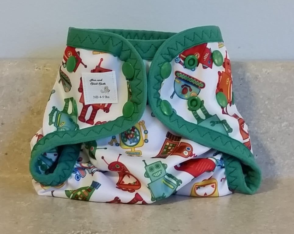 Neugeborenen Pul Windel Abdeckung Mit Bein Gussets - 4 Bis 9 Pfund-Roboter-20003 Neugeborenen Pul Windel Abdeckung Mit Bein Gussets - 4 Bis 9 Pfund-Roboter-20003 von Etsy - henandchickcloth