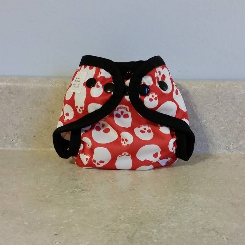 Preemie Pul Windel Abdeckung Mit Bein Gussets - 2 Bis 5 Pfund-Schädel | Inv 26001 von Etsy - henandchickcloth