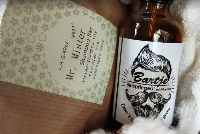 Bartöl - Bartje Mit Vitamin E | Vegan Unisex Duft Torso von Etsy - hocuspocusZauberhaut