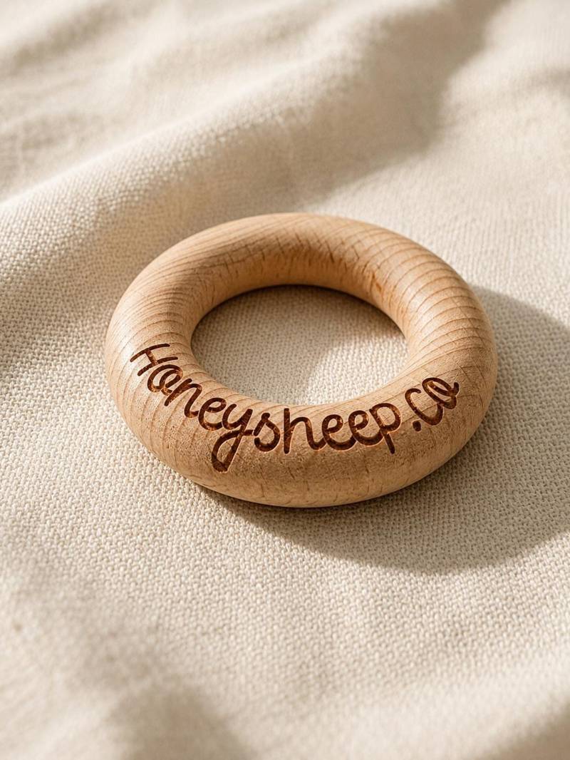 Honigschaf - Natürlicher Beißring Aus Holz von Etsy - honeysheepco