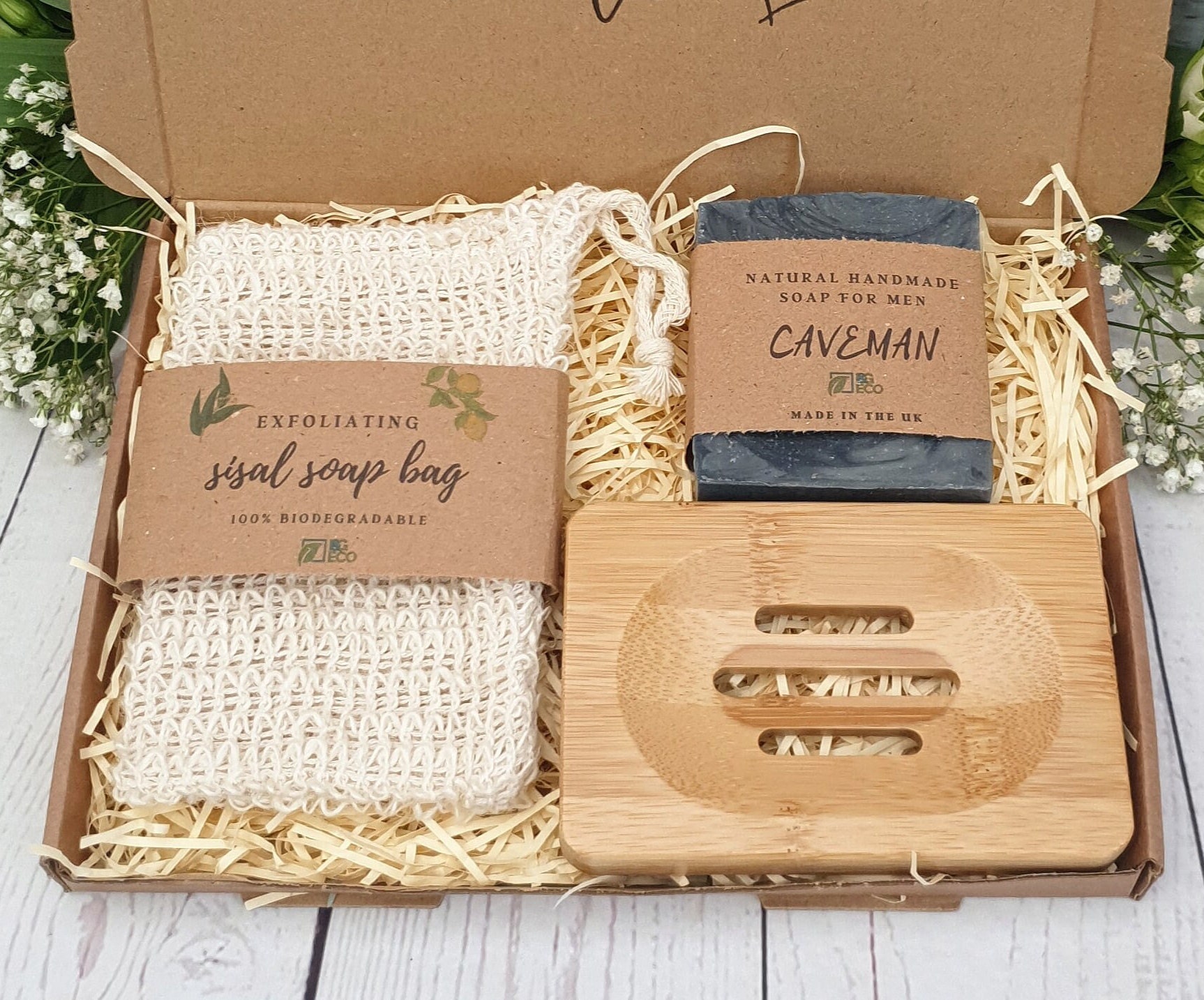 Umweltfreundliches Geschenk Für Ihn. Natürliche Handgemachte Uk Seife Geschenkbox Männer. Nachhaltiges Geschenkset Zum Jahrestag von Etsy - iandgeco