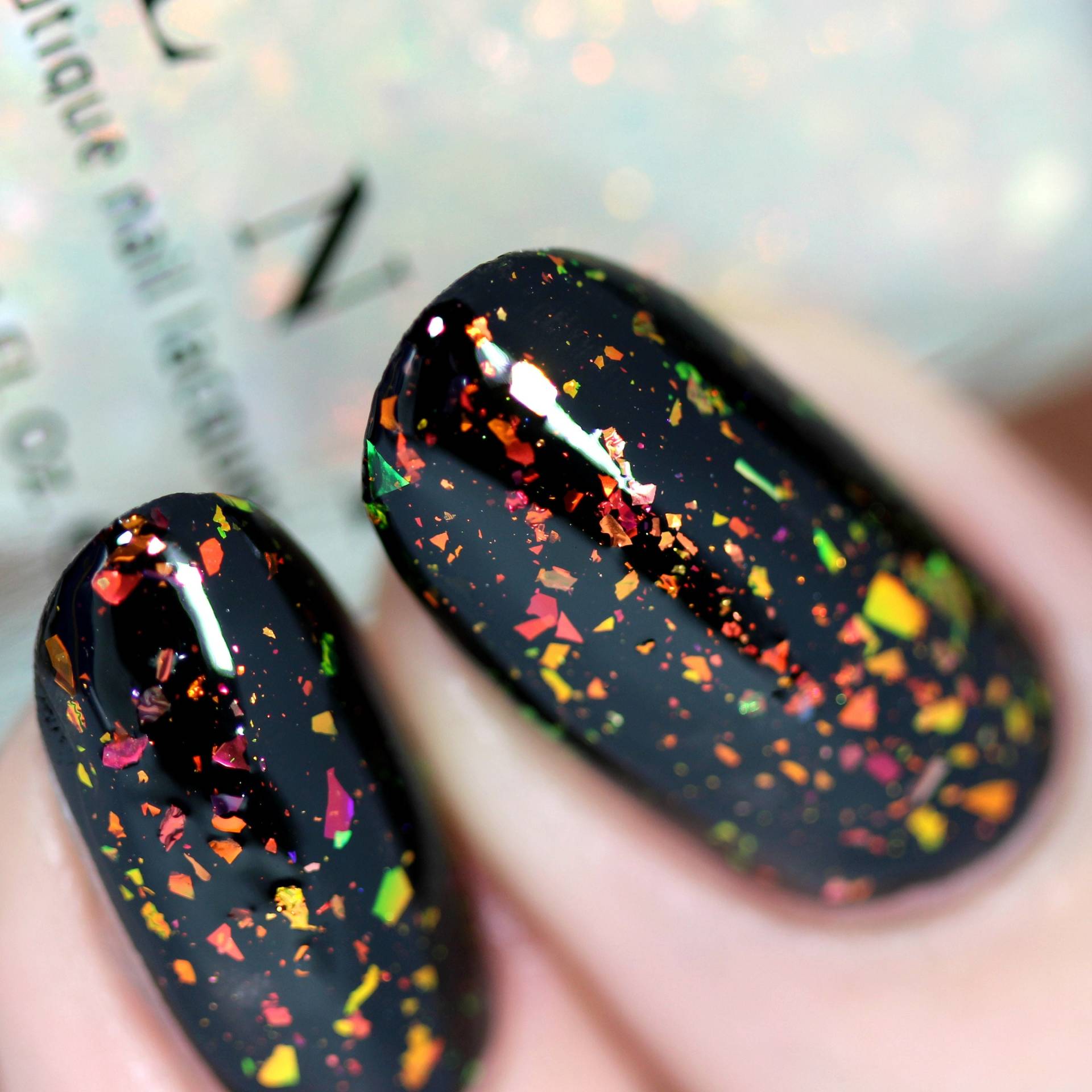 Encore - Leuchtende Orange, Grün Farbverschiebungen Irisierende Flakie Topper Nagellack Encore - Leuchtende Orange, Grün Farbverschiebungen Irisierende Flakie Topper Nagellack von Etsy - ilnpbrand