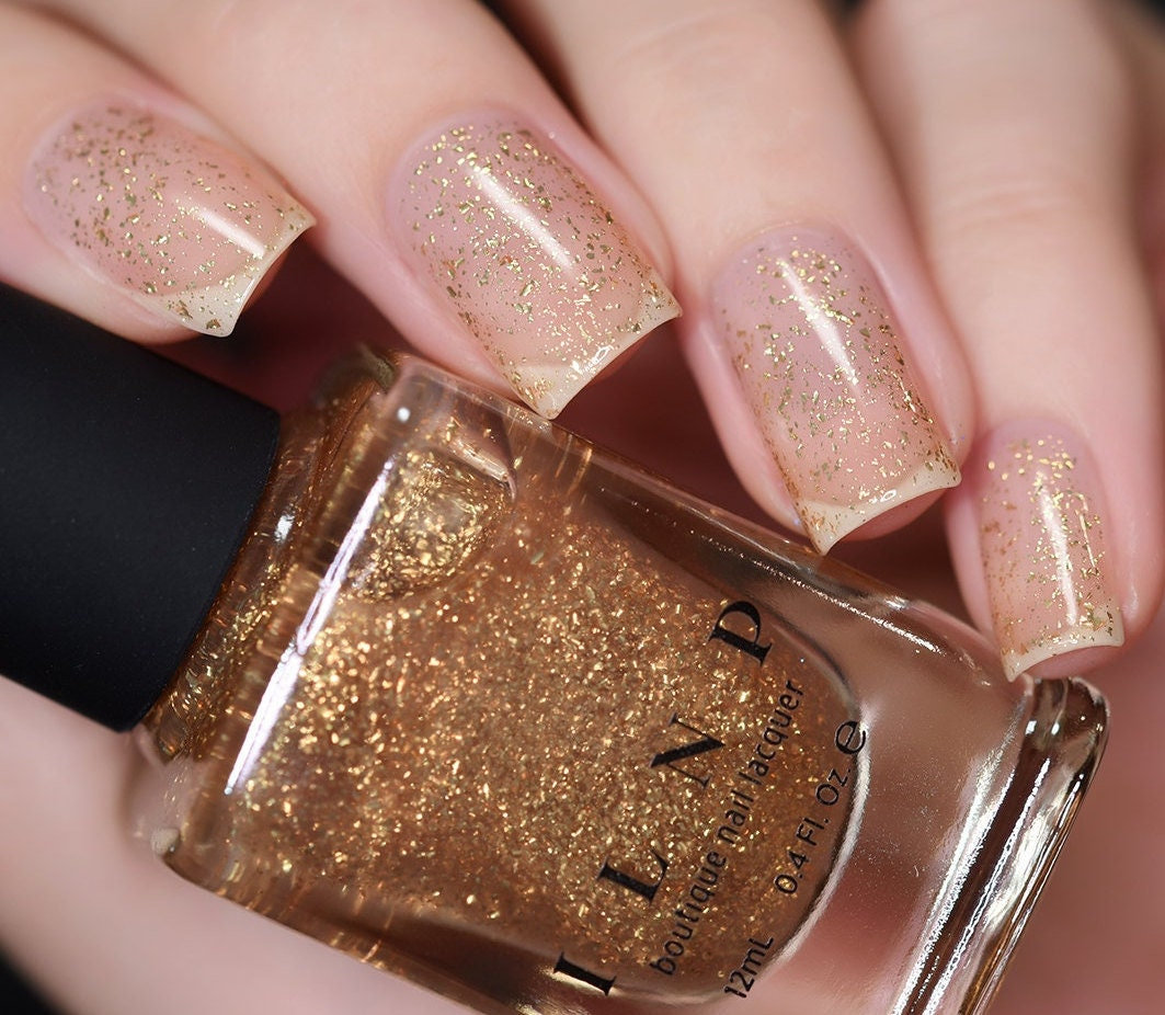Karma - Gold Flake Top Mantel Nagellack Karma - Gold Flake Top Mantel Nagellack von Etsy - ilnpbrand