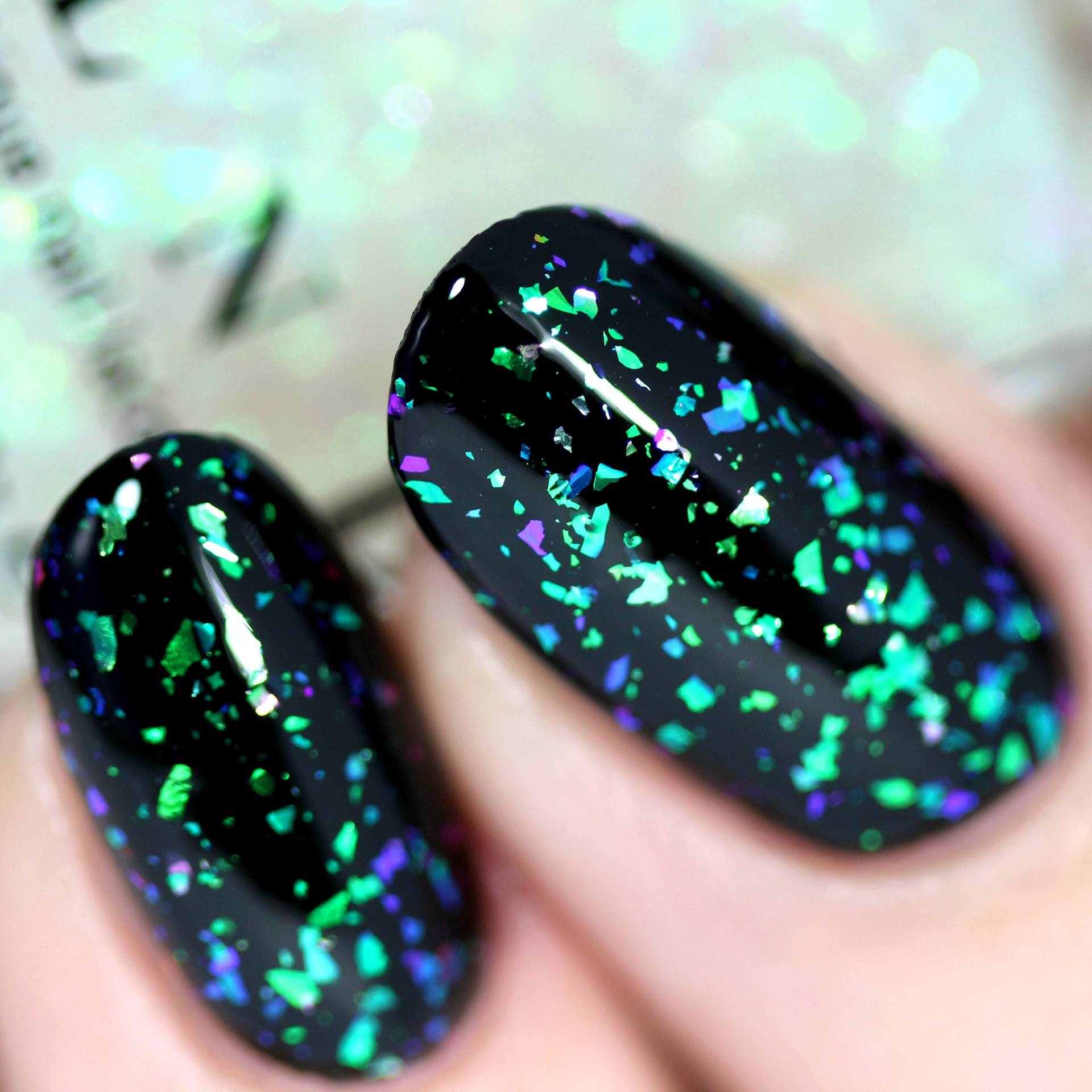 stellen Sie Sich Das Vor - Grün, Blau, Violett Farbverschiebung Irisierende Flakie Topper Nagellack stellen Sie Sich Das Vor - Grün, Blau, Violett Farbverschiebung Irisierende Flakie Topper Nagellack von Etsy - ilnpbrand