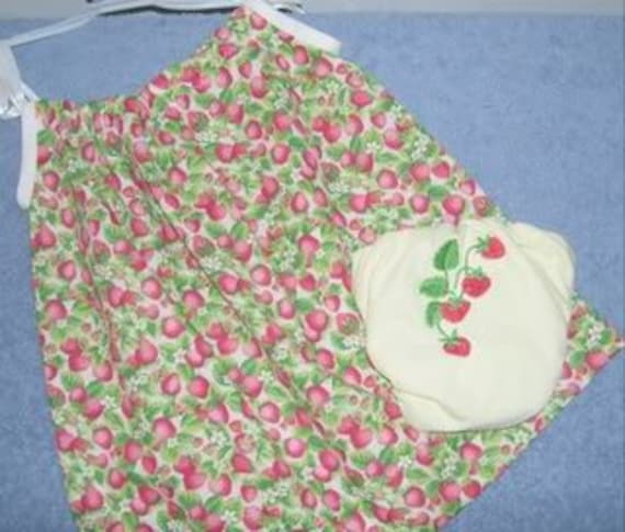 Erdbeere Kissenbezug Kleid Set W/Aio | Medium von Etsy - jenncatsmeow