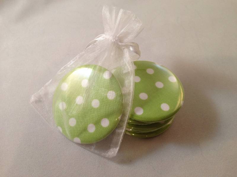 Grüne Polka Dot Taschenspiegel von Etsy - katiefavors