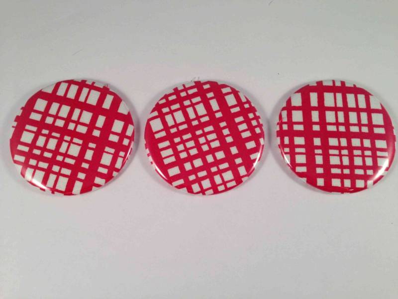 Rot-Weiß Karierte Taschenspiegel von Etsy - katiefavors