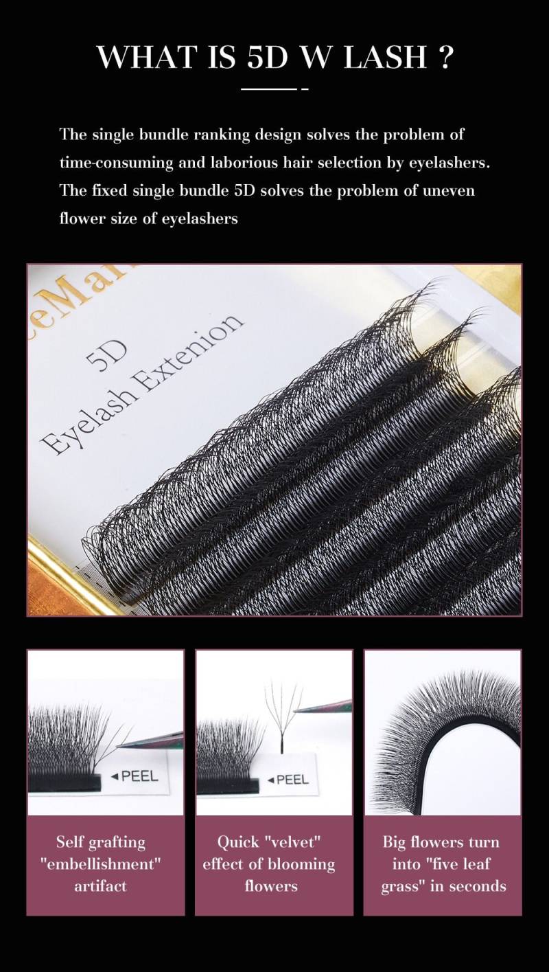 5D Volumen Fans Mix Box Lash | Wimpern Easy Fan Zubehör Vorgefertigter Fächer Curl Wimpernverlängerung Premade von Etsy - kimmylash