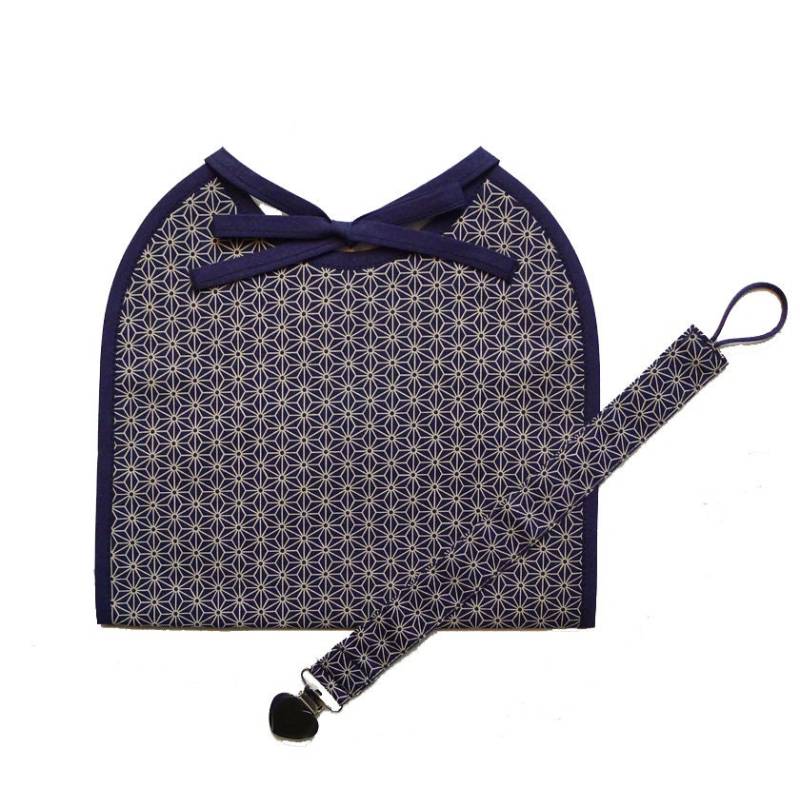 Cadeau De Naissance Bavoir + Befestigen Sie Tétine/Doudou Cadeau De Naissance Bavoir + Befestigen Sie Tétine/Doudou von Etsy - kimonorikiki