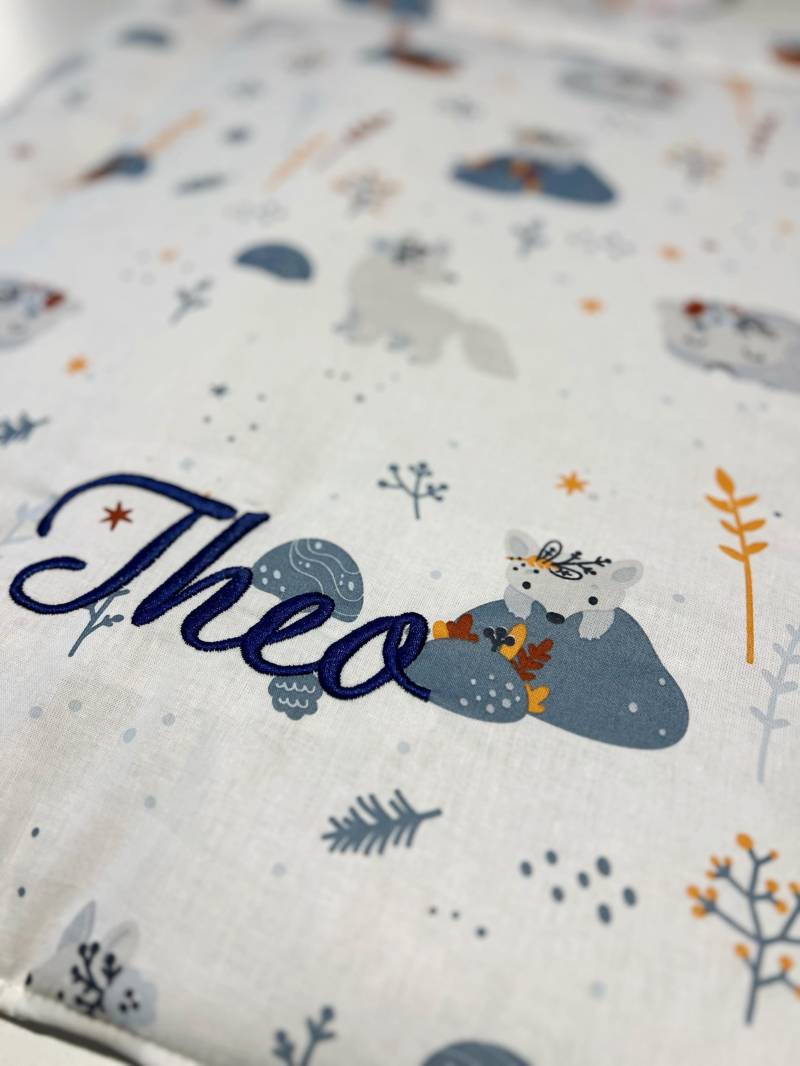 Personalisierte Wickelauflage Aus Baumwolle - Waschbar, Ohne Reißverschluss, Namensstickerei von Etsy - kindercho