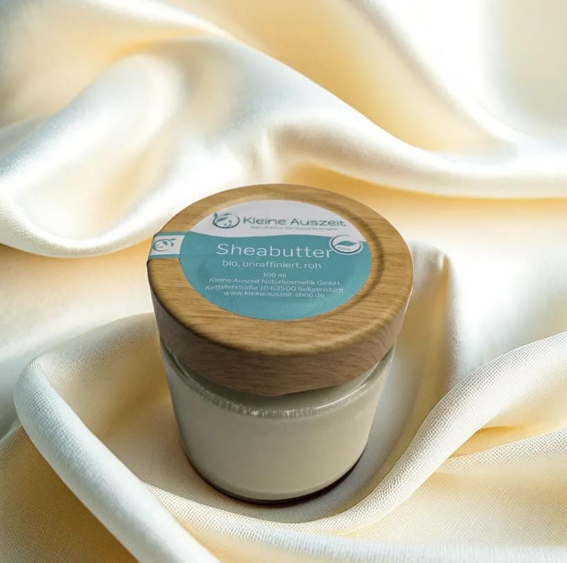 Unraffinierte, Rohe Bio-Sheabutter - Natürliche Pflege Für Haut & Haar von Etsy - kleineAuszeit