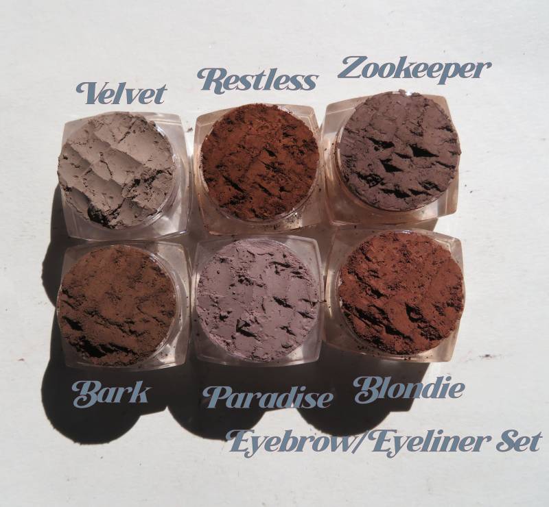 Vegan Matte Brown Mineral Lidschatten Set Ohne Tierversuche Lose Pigmente von Etsy - kmms