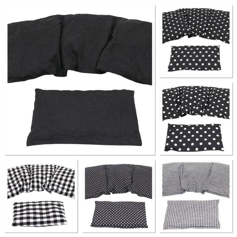 2 Er Set 3 Kammer 36 X 17 cm " Schwarz Uni Kirschkernkissen Körnerkissen Wärmekissen Xxl Weizen Raps Dinkelkissen von Etsy - koernerkissen
