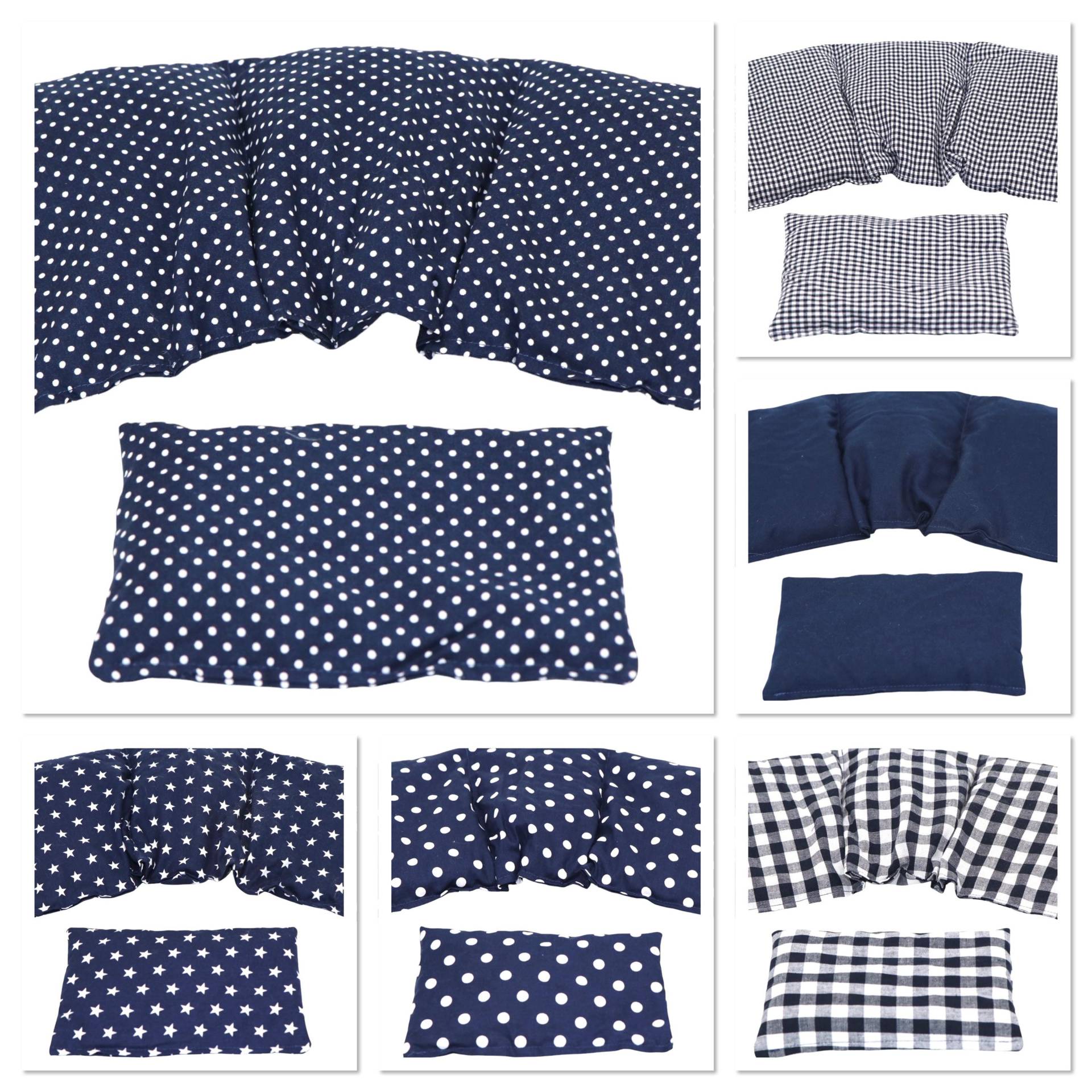 2 Er Set 6 Designs 3 Kammer 36 X 17 cm " Blau Kl. Punkte Kirschkernkissen Körnerkissen Wärmekissen Xxl Weizen Dinkel Raps Dinkelkissen von Etsy - koernerkissen