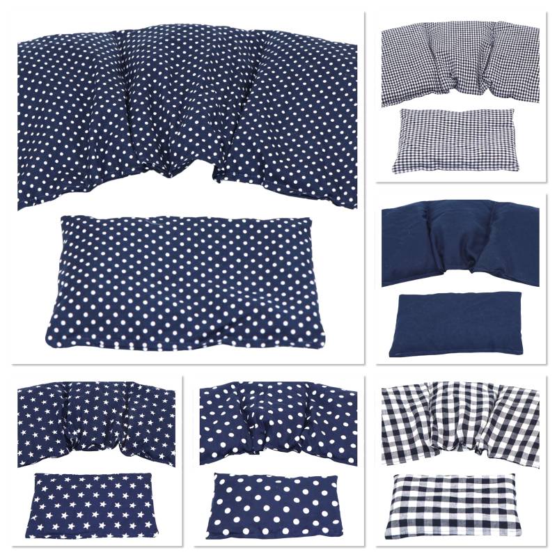 2 Er Set 6 Designs 3 Kammer 36 X 17 cm " Blau Kl. Punkte Kirschkernkissen Körnerkissen Wärmekissen Xxl Weizen Dinkel Raps Dinkelkissen von Etsy - koernerkissen