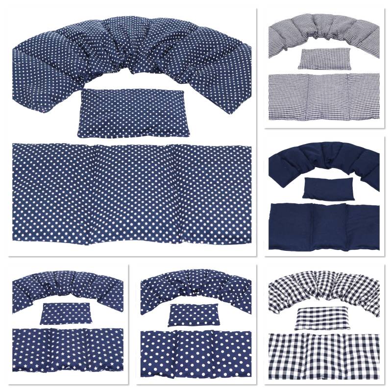 3 Er Set " 6 Designs 66 X17 cm Blau Kl. Punkte 7 Kammer Kirschkernkissen Körnerkissen Wärmekissen Xxl Weizen Dinkel Raps Trauben von Etsy - koernerkissen