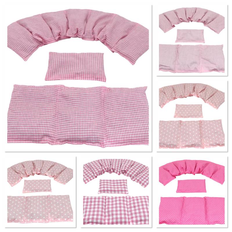 3 Er Set " 6 Designs 66 X17 cm Rosa Kl. Karo Kirschkernkissen Körnerkissen Wärmekissen Xxl Nacken Schulter Dinkel Kältekissen von Etsy - koernerkissen