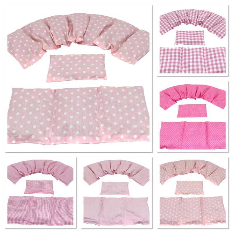 3 Er Set " 6 Designs 66 X17 cm Rosa Punkte Kirschkernkissen Körnerkissen Wärmekissen Xxl Nacken Schulter Dinkel Kältekissen von Etsy - koernerkissen