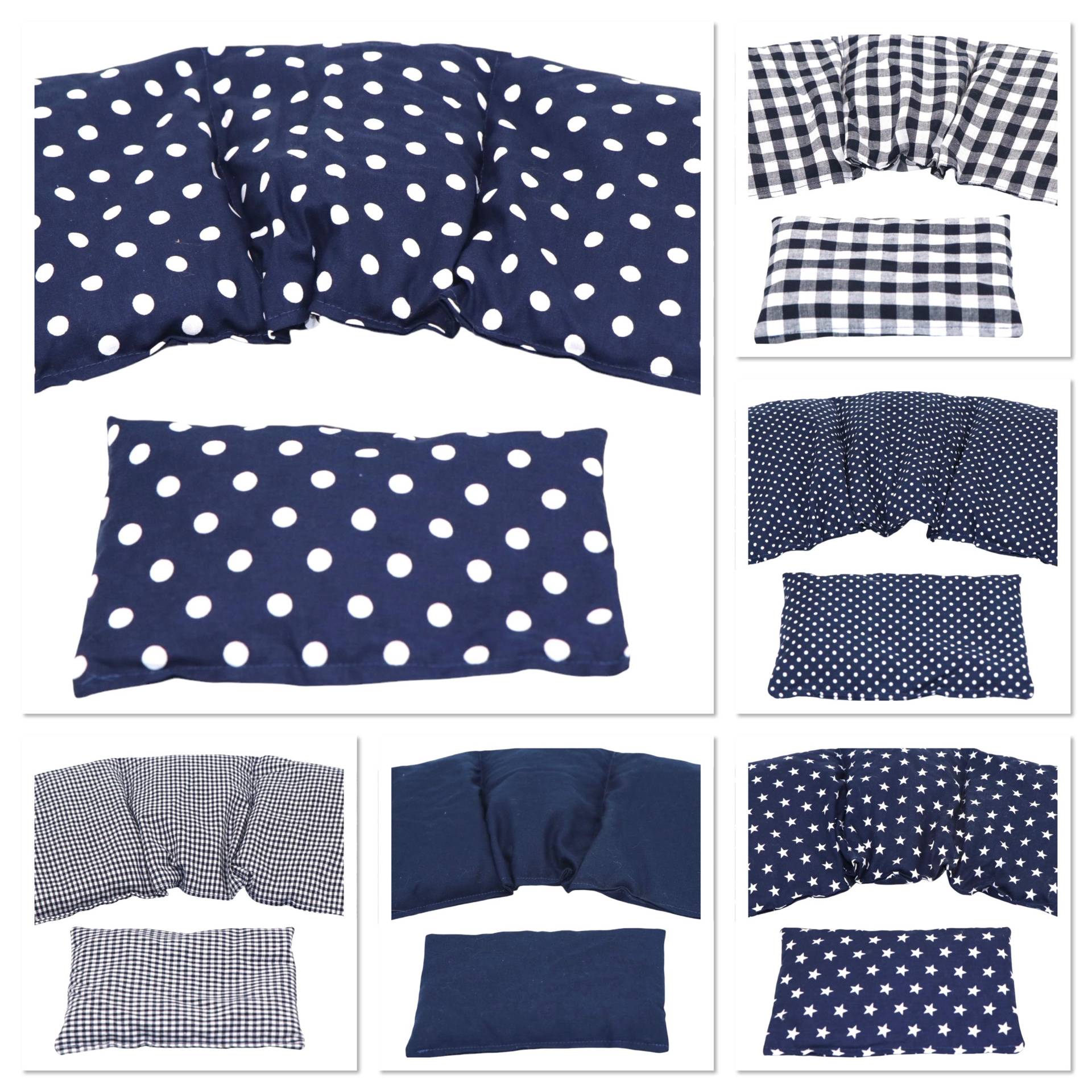 6 Designs 3 Kammer 2 Er Set 36 X 17 cm " Blau Punkte Kirschkernkissen Körnerkissen Wärmekissen Xxl Weizen Dinkel Raps Dinkelkissen von Etsy - koernerkissen